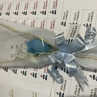 Vela de tulipán con sobre de regalo — imagen 3